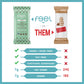 Feel Vegan Protein Bars | Mint Chocolate Chip | Keto | Gluten Free | Organic | Chaga Mushroom | 15G Plant Protein | Low Carb | High Protein | Dairy Free | Low Sugar | Grain Free | Nut Free | Soy Free