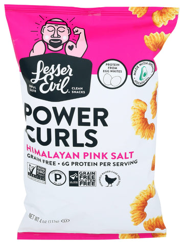 Lesserevil Power Curls Himalayan Pink Salt 4 Ounce (Packaging May Vary)