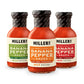 Miller'S Banana Pepper Sauce Variety Pack - Includes Hot, Mild, Habanero Hot Sauce Set - Best Use For Chicken Wing, Burger, Sand