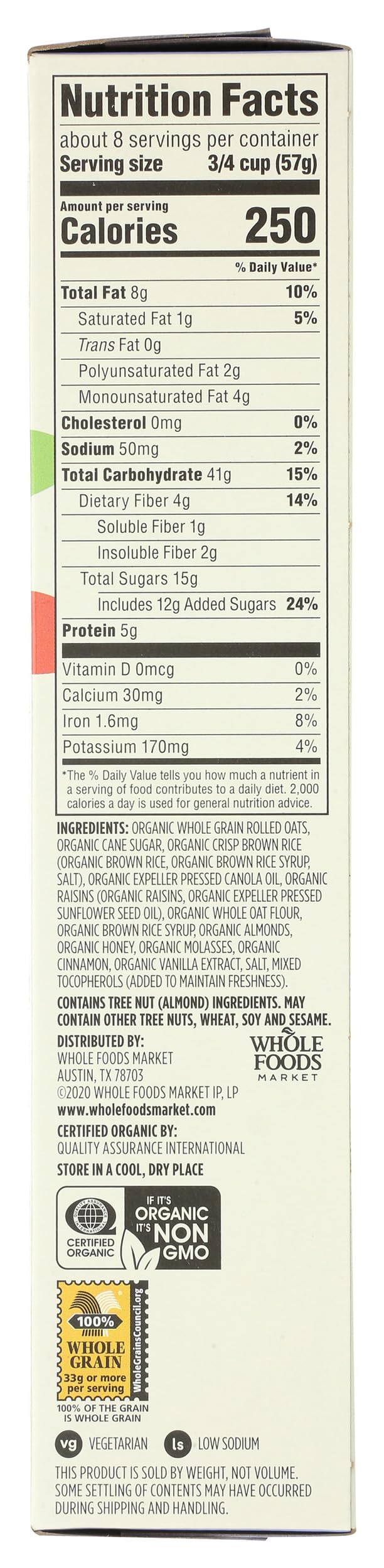 365 by Whole Foods Market, Organic Raisin Granola, 17 Ounce
