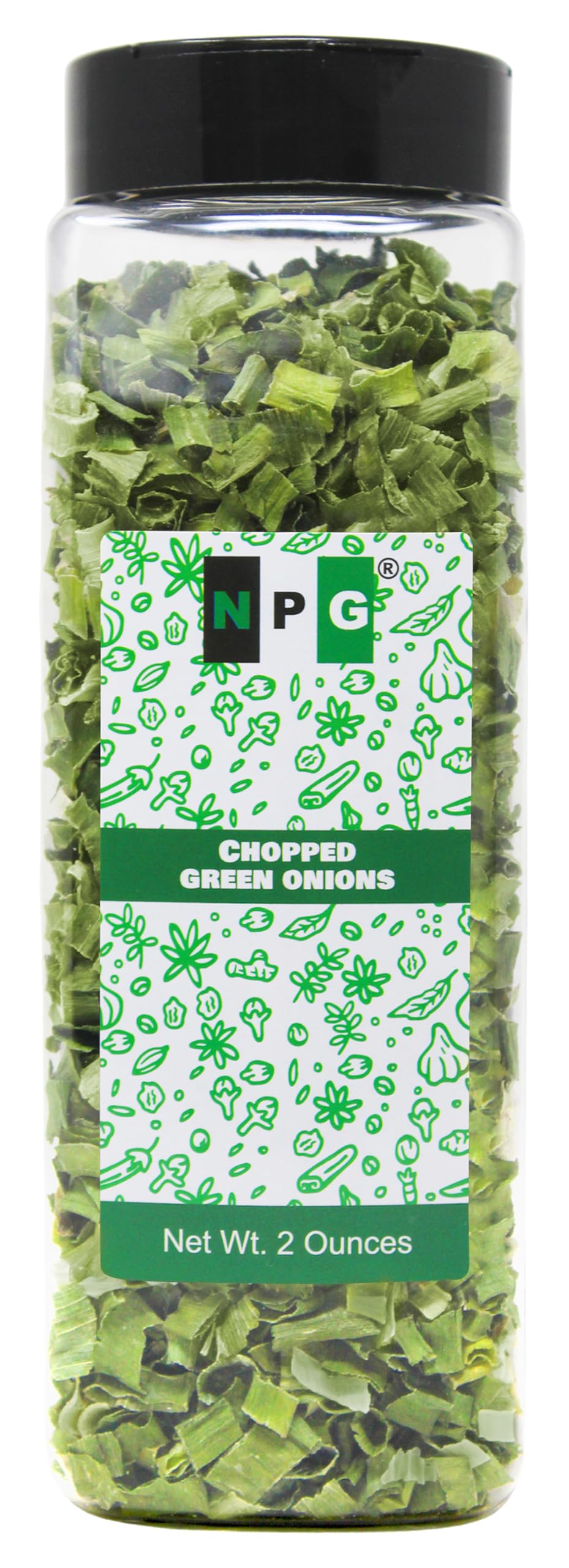 NPG Freeze Dried Chopped Green Onions 2 Oz, All Natural Non-GMO Gluten Free, Dry Green Onions, Dried Scallions, Gourmet Spring G