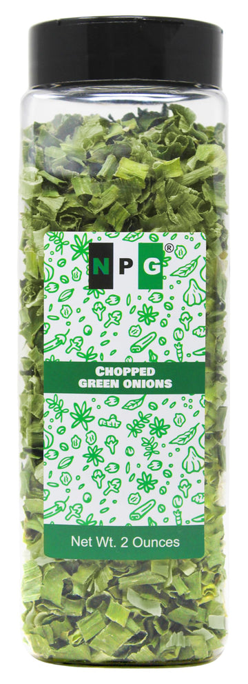 NPG Freeze Dried Chopped Green Onions 2 Oz, All Natural Non-GMO Gluten Free, Dry Green Onions, Dried Scallions, Gourmet Spring G