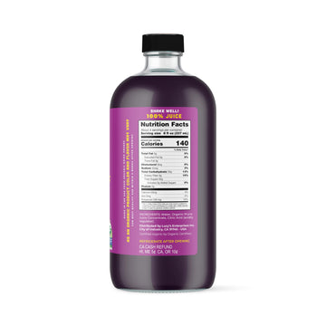 Lucy'S Family Owned - American Prunes Organic 99% Pure Prune Juice, 34 Oz. Glass Bottle (Pack Of 2)