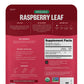 FGO Organic Red Raspberry Loose Leaf Herbal Tea, Caffeine Free, 16oz Bulk Resealable Pouch