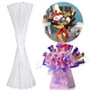 Palksky Cake Pop Sticks For Candy Bouquets, 100-Count 15 Inch Clear Lollipop Sticks For Diy Cookie Bouquet Gift
