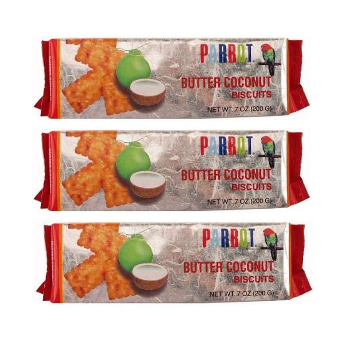 Parrot Butter Coconut Biscuits (3 Pack, Total of 21oz)