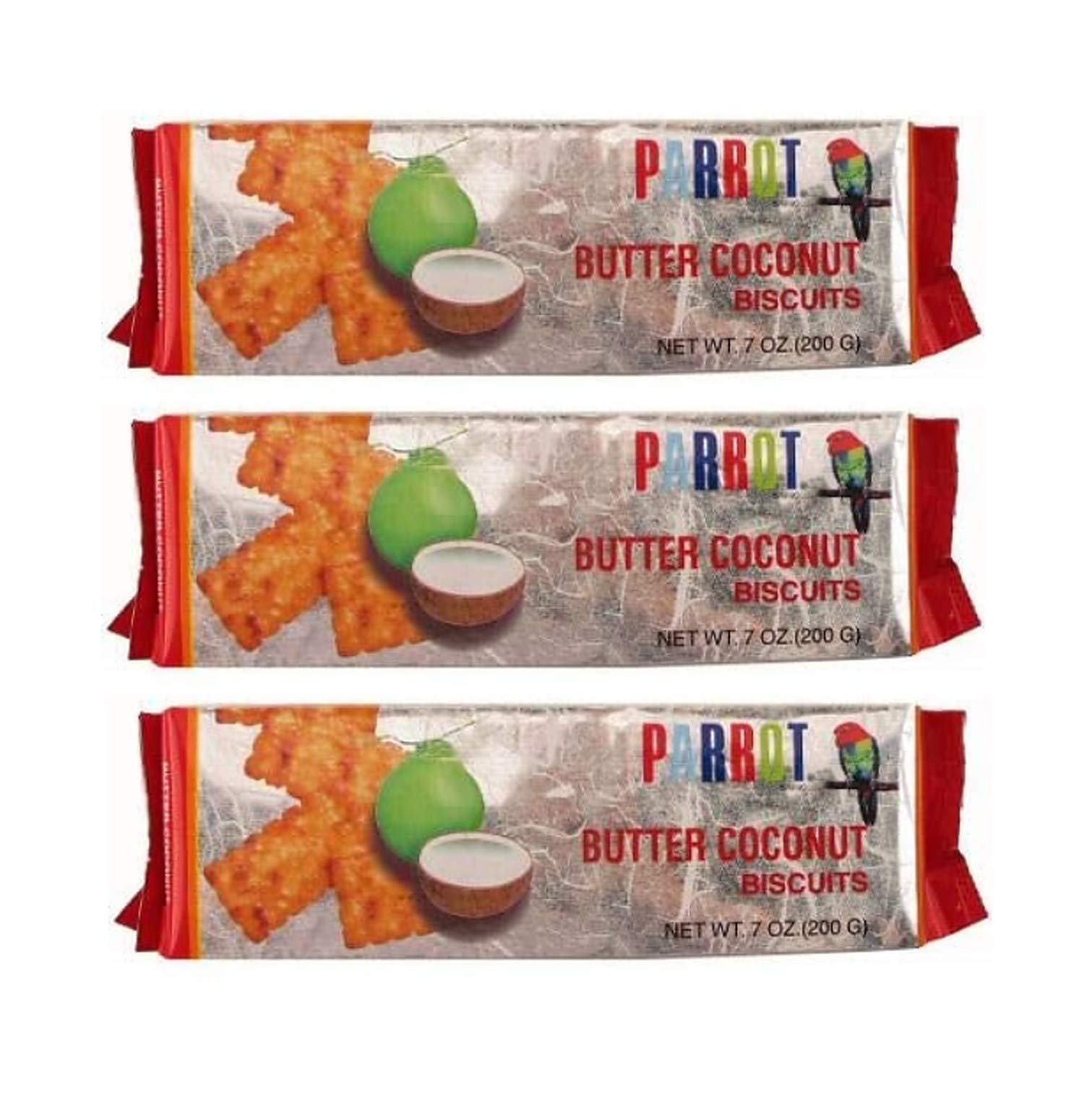 Parrot Butter Coconut Biscuits (3 Pack, Total of 21oz)