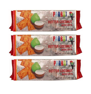 Parrot Butter Coconut Biscuits (3 Pack, Total of 21oz)