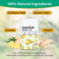 Tztzbom Ginger Tea Bags - 100% Pure Ginger Root & Lemon Peel & Liquorice Root - Soothing & Spicy Blend Natural Herbal Tea (20 Te