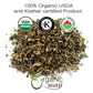 Organic Way Mullein Leaf Herbal Tea, Cut & Sifted, 16 Ounce, Non-GMO, USDA Certified, Kosher, Wild-Harvested from Albania