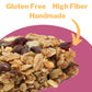 Lenka Handmade Craft Granola Bars - Nuts And Berries Gluten Free High Fiber - Nutritious Snack Bar With Almonds, Cashews & Peanu