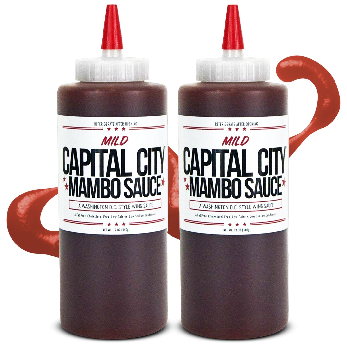 Capital City Mambo Sauce Mild - Perfect for Wings, Chicken, and More - 12 Fl Oz (2 Pack)