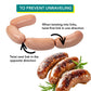 The Sausage Maker® Collagen Casings for Sausage Making, 60mm, Edible, 65 Feet, Clear, Smoked Beef, 2.37” Diameter