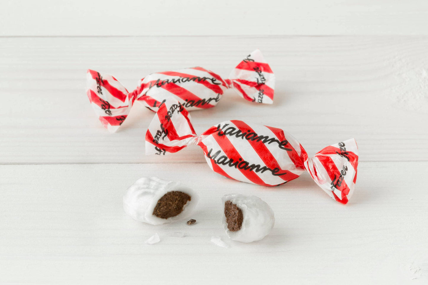 Fazer Marianne Chocolate Filled Mint Candies, 7.76oz (220g), White, Imported from Finland