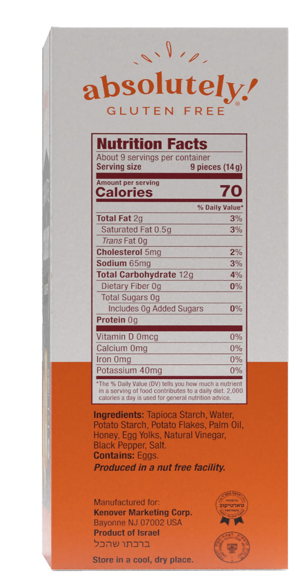 Absolutely Gluten Free Cracked Pepper Crackers, 4.4 Ounce (3-Pack)