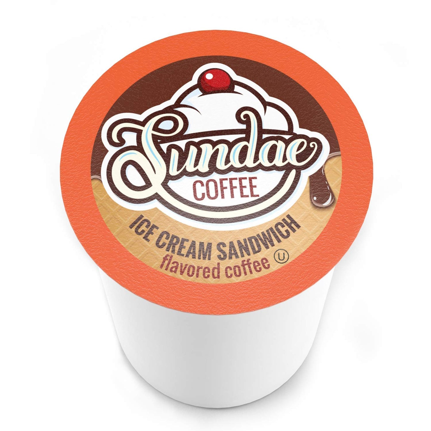 Sundae Ice Cream Flavored Coffee Pods, Compatible With 2.0 Keurig K-Cup Brewer, (Ice Cream Sandwich) 48 Count