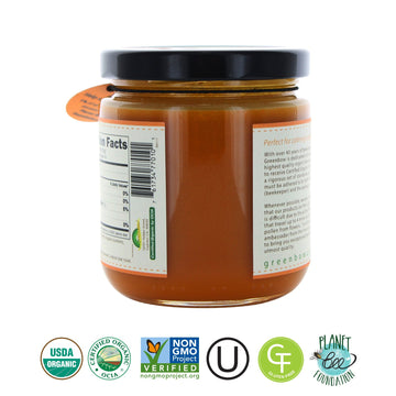 Greenbow Organic Honey With Turmeric - 100% Usda Certified Organic, Non-Gmo, Gluten Free Organic Turmeric Honey - Whole Food Org
