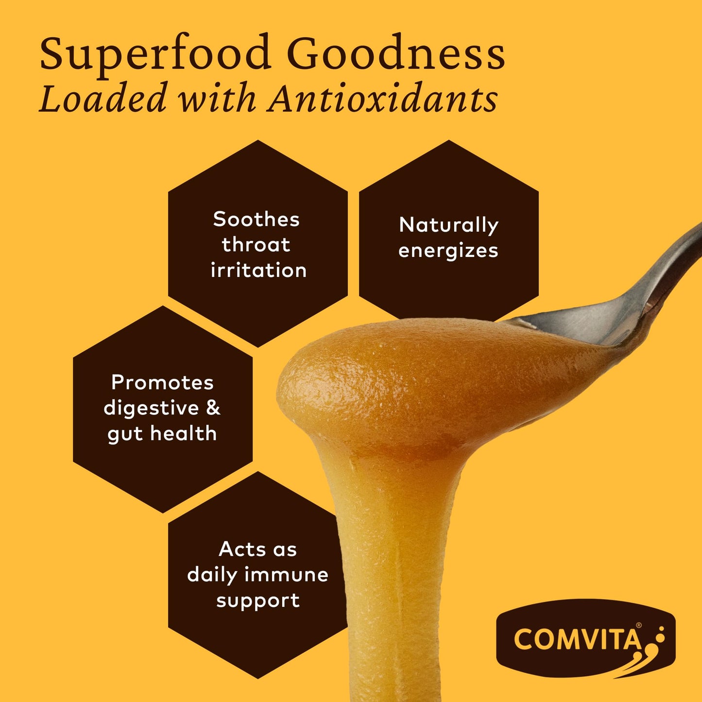 Comvita Certified Umf 5+ (Mgo 83+) Raw Manuka Honey, Non-Gmo Superfood For Daily Wellness, 8.8 Oz