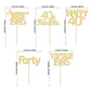Gyufise 30Pcs Gold Glitter 40Th Birthday Cupcake Toppers Vintage 1983 Awesome Since 1983 40 Fabulous Cupcake Picks 40Th Birthday