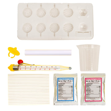 Thames & Kosmos Lollipop Lab | Stem Experiment & Activity Kit | Make Yummy Red Cherry And Blue Raspberry Lollipops & Ring Lollip