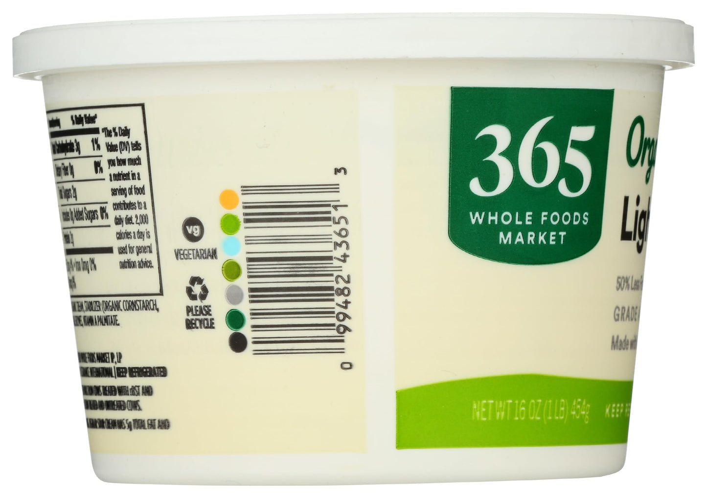 365 Everyday Value, Organic Low Fat Sour Cream, 16 oz