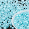 Blue Pearl Sprinkles for Cake Decorating, 6 Sizes Mix 4.6 oz Edible Pearls Sugar Cake Sprinkles for Ice Cream Baking Cupcake Coo