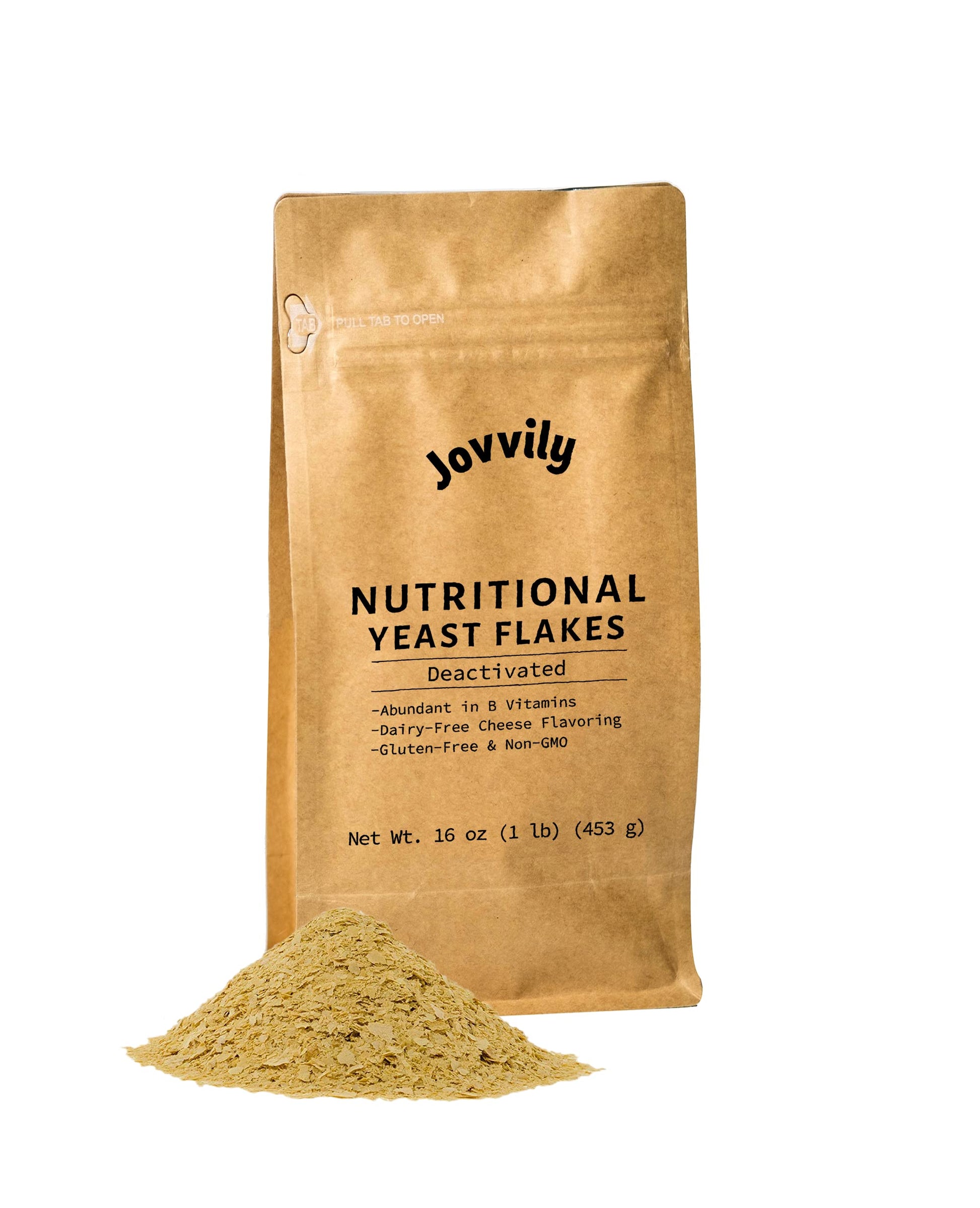 Jovvily Yeast Flakes - 1 Lb - Popcorn, Soups, Pastas