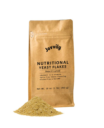 Jovvily Yeast Flakes - 1 Lb - Popcorn, Soups, Pastas