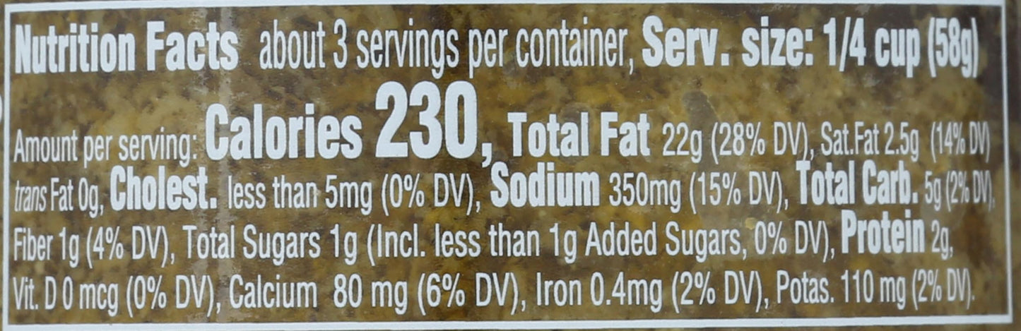 SACLA Wild Garlic Pesto Sauce | Basil & Wild Garlic Italian Pesto with Parmigiano Reggiano & Pecorino Romano Cheeses | 6.7 oz Gl
