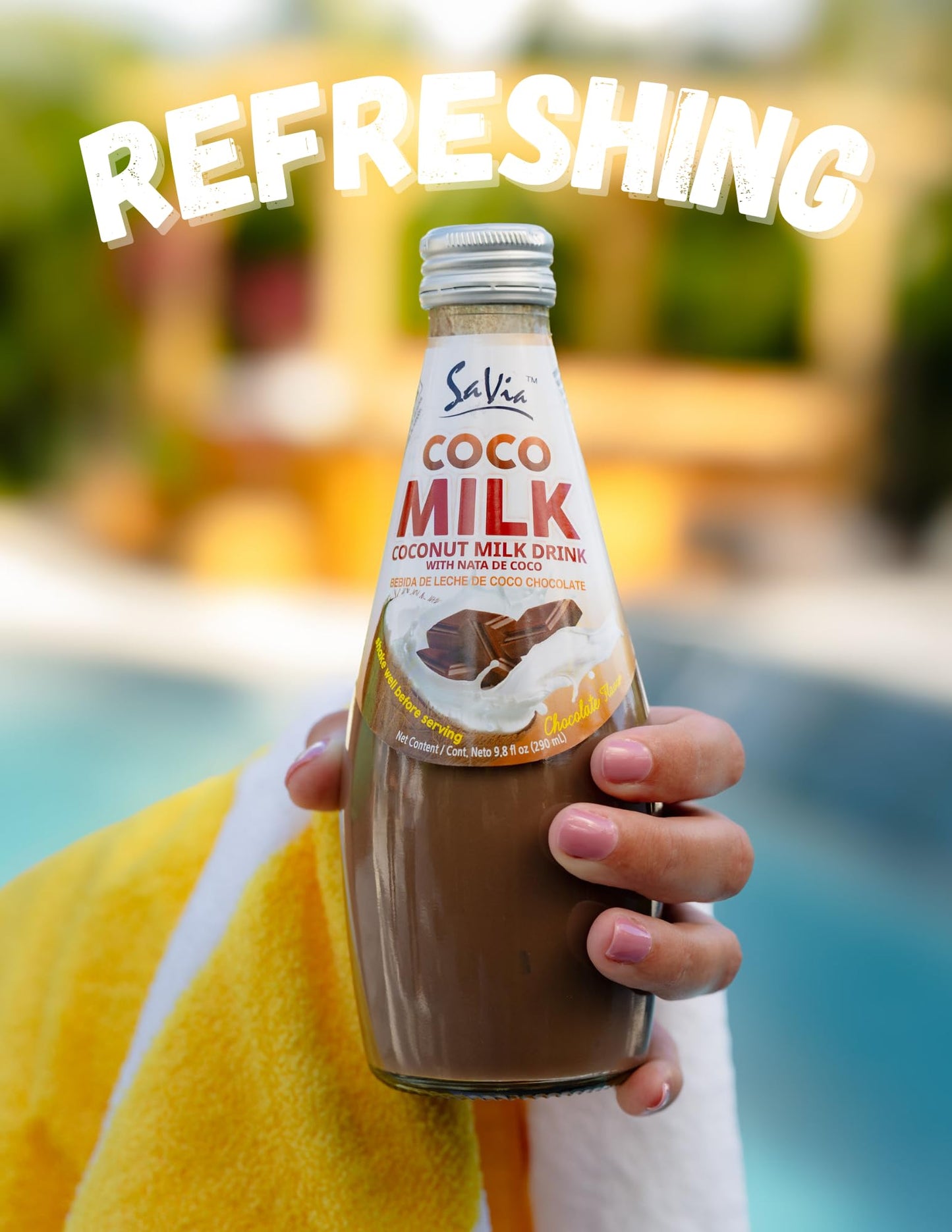 Savia - Coconut Milk Drink, Quality Coconut-Based Beverage, Made with Real Coconut Pulp & Natural, Delicious & Refreshing, Veget