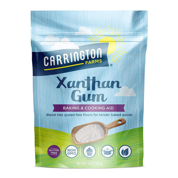 Carrington Farms Xanthan Gum - Non-GMO, Gluten-Free, Zero Calories & Vegan - 5oz - Keto-Friendly Thickener & Binder for Gluten-F