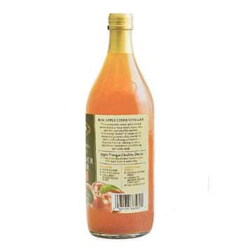 Mantova Organic Apple Cider Vinegar with The Mother, 34 Oz (2 Pack) - Rich in Probiotics, Perfect for Cooking and Salad Dressings