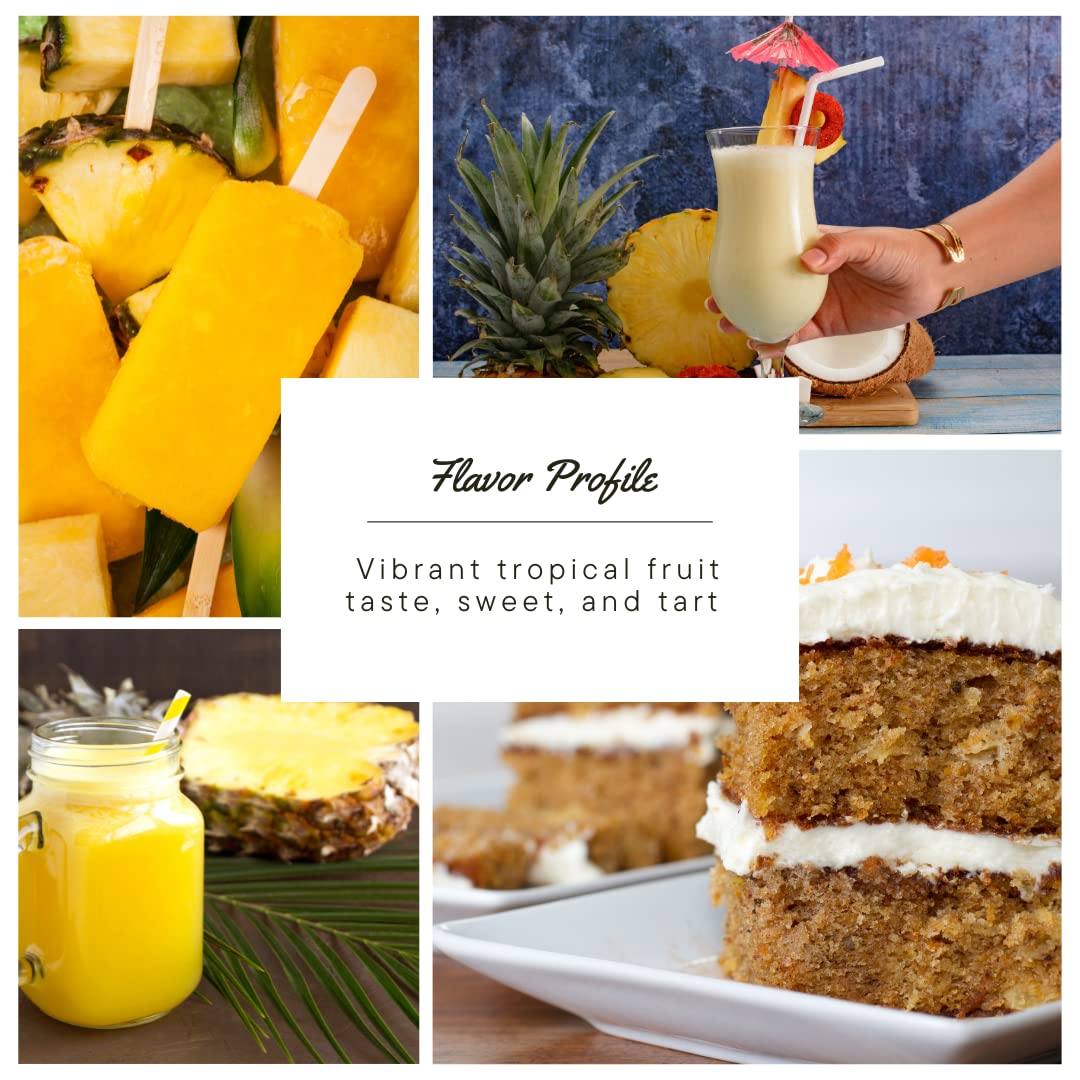 Native Vanilla Pineapple Flavor Extract - 4 Fl Oz - Pure Flavors for Cooking, Baking, and Desserts