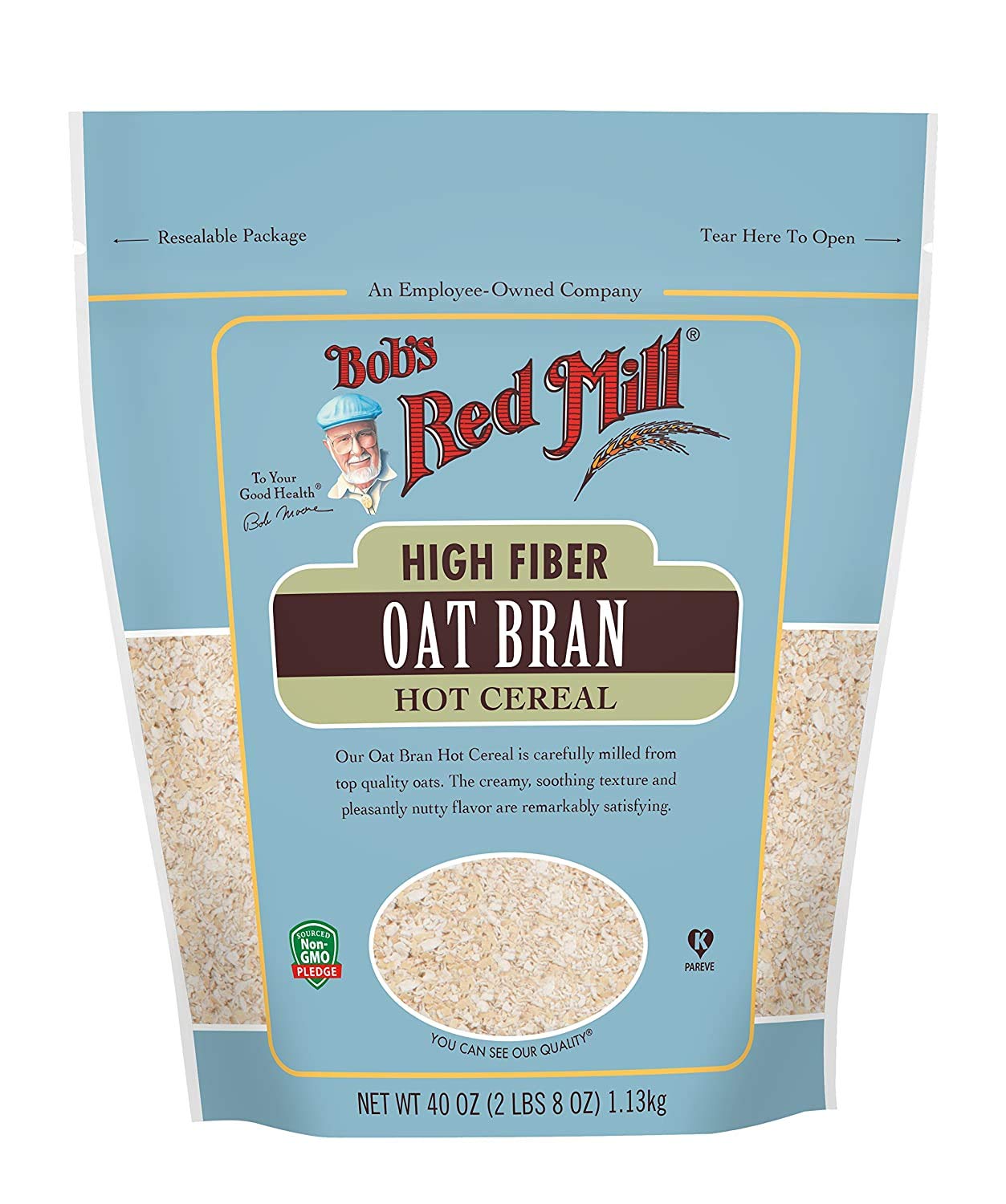Bob s Red Mill Oat Bran Hot Cereal 40 Ounce (Pack of 2)