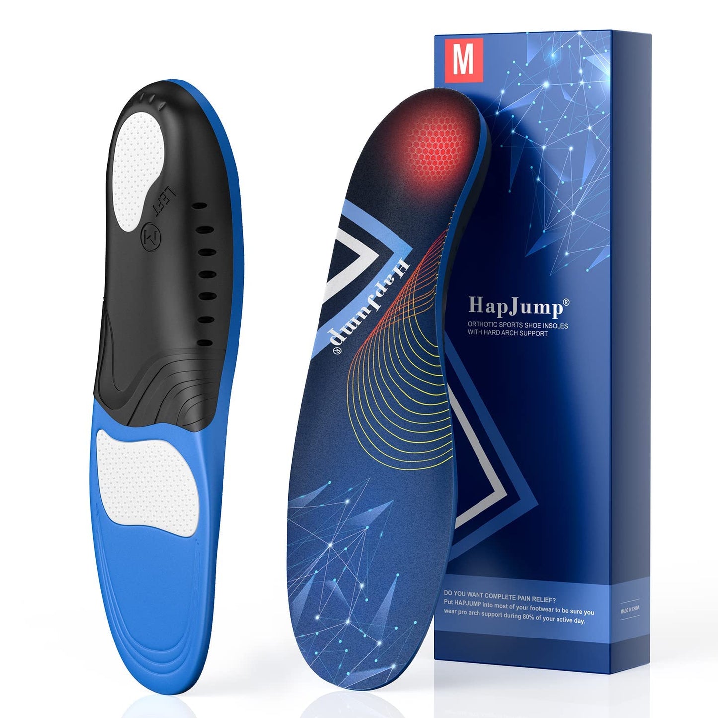 Plantar Fasciitis Pain Relief Feet Insoles Orthotics Arch Support Insoles With Motion Control Shoe Inserts Work Boot Flat Feet C