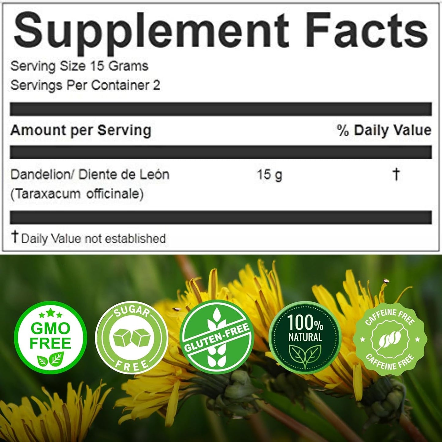 Hanan Dandelion Loose Herb Tea 3.2Oz (90G Diente De Leon) - Pack Of 3 Pouches With 30 Grams Each Of All-Natural Dandelion Root F
