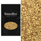 Sprinkle Deco Sequin Confetti Sprinkles for Cakes and Cupcakes, 4 oz, Matte Gold