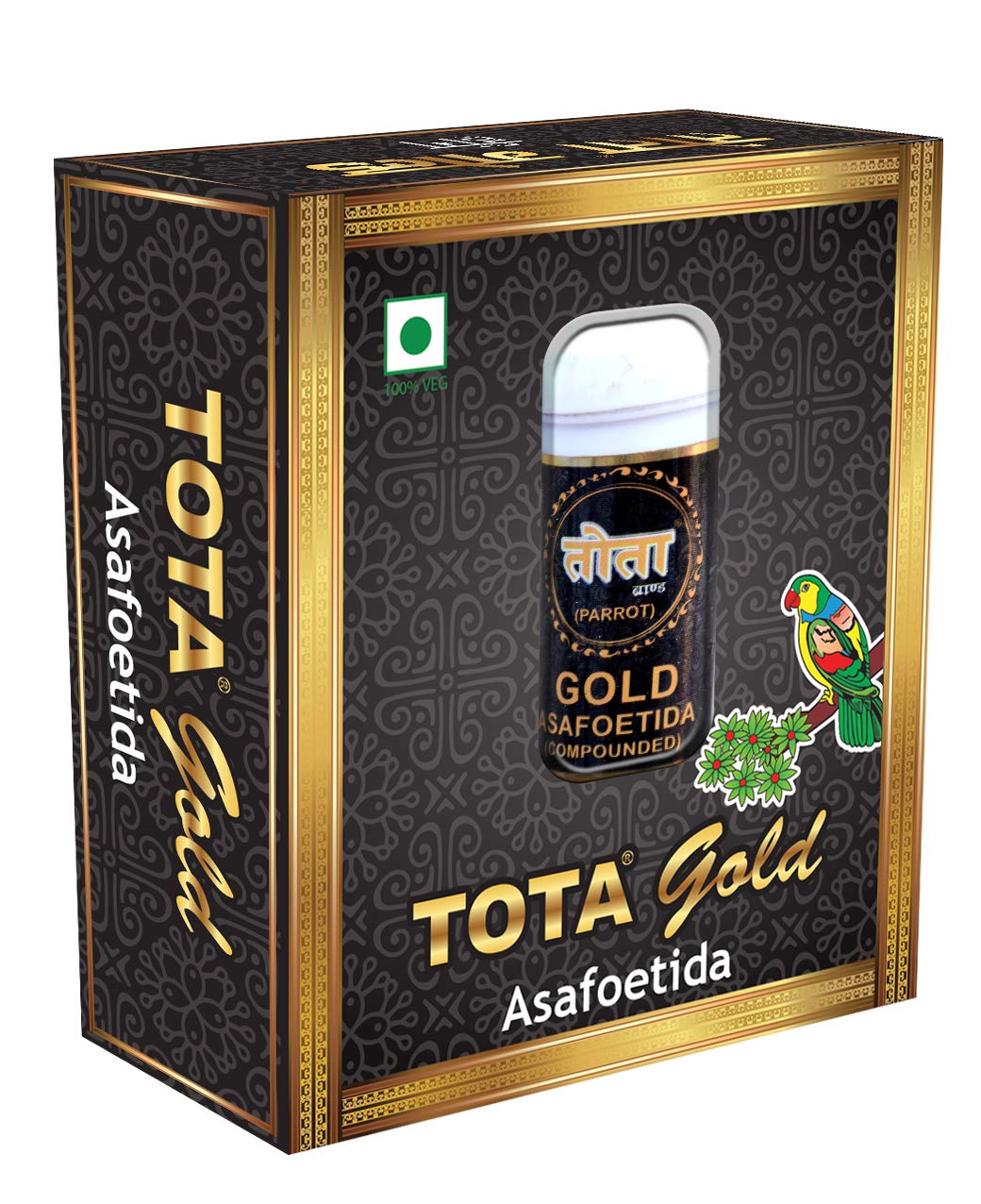 Tota Gold 100% Pure Asafoetida Granules  Natural And Vegan Gluten Free Indian Spice -7Gm Hing Asafetida Spice  Best Heeng For Ga