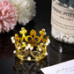 Funrous 12 Pieces Crown Cake Topper Queen Crown Mini Crown Tiny Crown For Cake Topper Princess Decorative Crown Pearl Crystal Ti