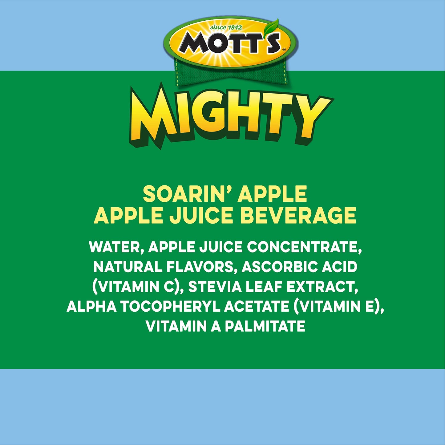 Motts Mighty Soarin Apple Juice Drink, 100% Fruit Juice, 8 Fl Oz Bottles, 24 Count (4 Packs of 6)