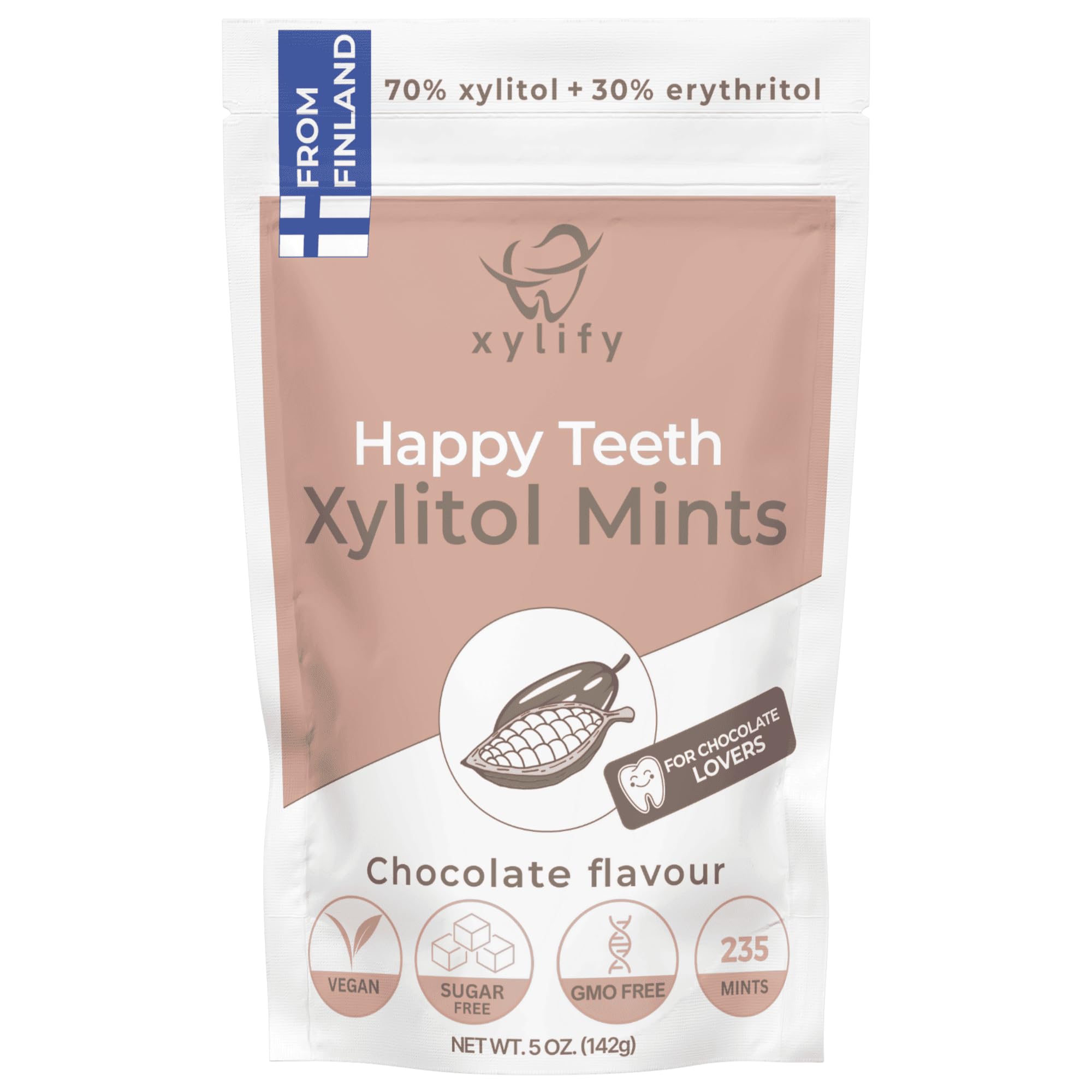 Xylitol Mints For Oral Care - Chocolate Flavor With Xylitol And ...