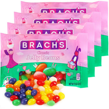 Brachsjelly Beans Candy Assorted Tantalizing Flavors For Kids And Adults, Individually Wrapped Colorful Vibrant Candy Jelly Bean