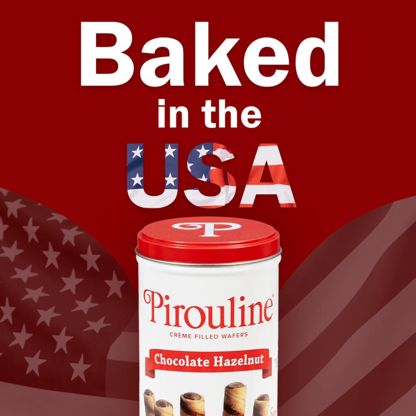 Pirouline Rolled Wafers – Chocolate Hazelnut – Rolled Wafer Sticks, Crème Filled Wafers, Rolled Cookies For Coffee, Tea, Ice Cream, Snacks, Parties, Gifts, And More – 3.25Oz Tin 4Pk