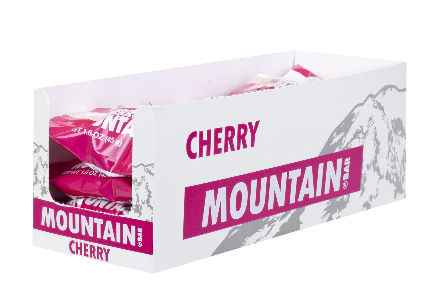 Brown & Haley Cherry Mountain Bar - Chocolate Candy With Peanuts And Creamy Cherry Center - Individually Wrapped Candy - Bite Size Chocolate Bars With Peanut Pieces - Case Of 15-1.6 Oz