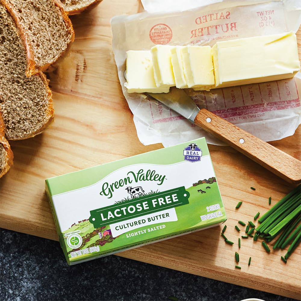Green Valley Lactose Free Butter, Two 4 Ounce Sticks