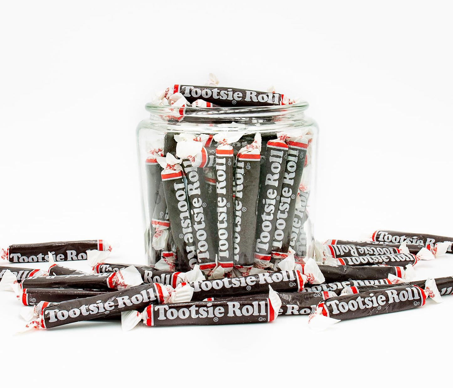 Tootsie Rolls Juniors Taffy Candy 2 Lb - Bulk Tootsie Rolls Candy Bag, Individually Wrapped, Gluten-Free Candy, Chocolate Chewy