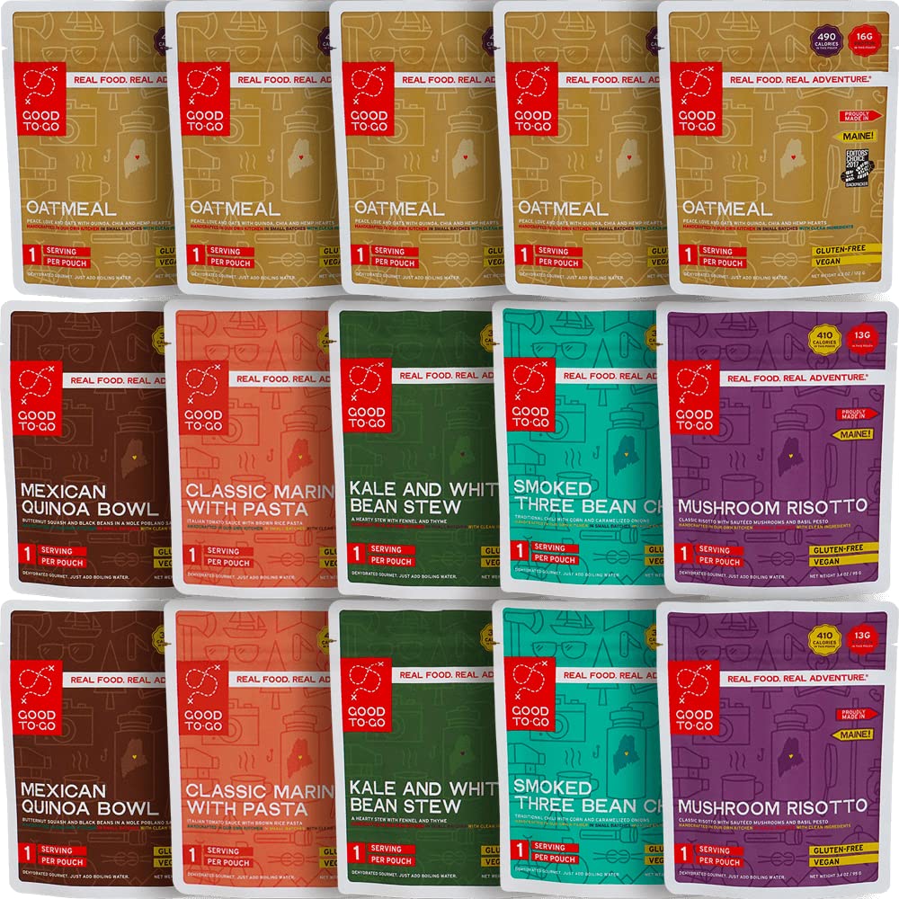 GOOD TO-GO 5-Day Emergency Food Supply Kit #1 | Survival Food, Easy to Prepare | Just Add Water Camping & Backpacking Meals | Go