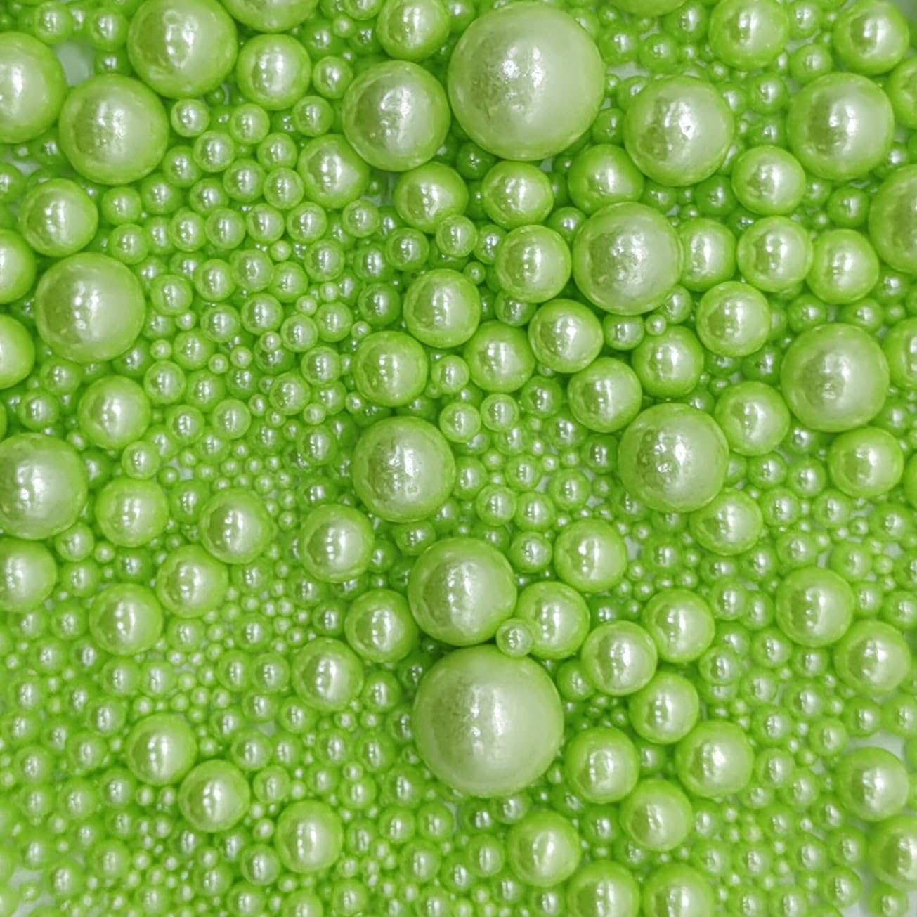 Edible Light Green Sugar Pearls Sprinkles Candy Mix Size Pearls Cake Decorations Cupcake Toppers Decorating Perfect For Wedding