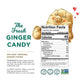The Ginger People GIN GINS Original Ginger Chews - 100% Natural Candy, 3oz Bag, Pack of 8, Brown