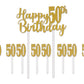 Happy 50Th Birthday Cake Topper Pack Of 3